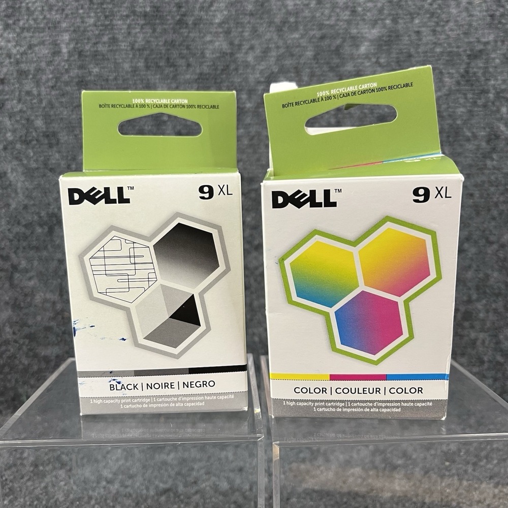 Dell Ink 9XL Color & Black Set MK992 & MK993 New